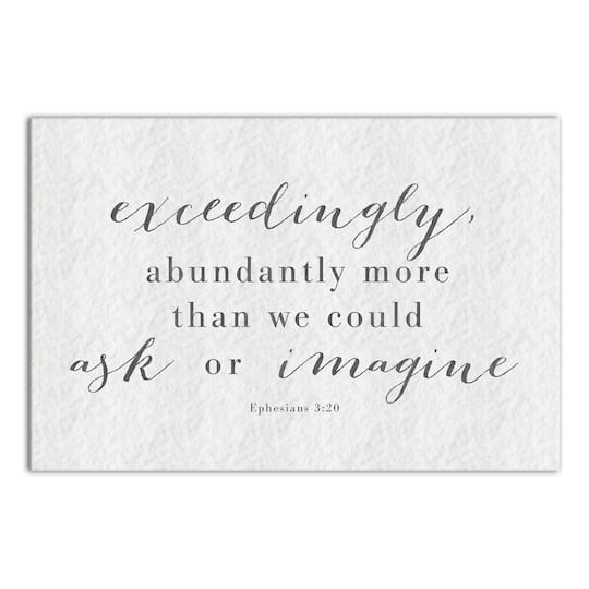 Abundantly More 18" x 12' Canvas Wall Art